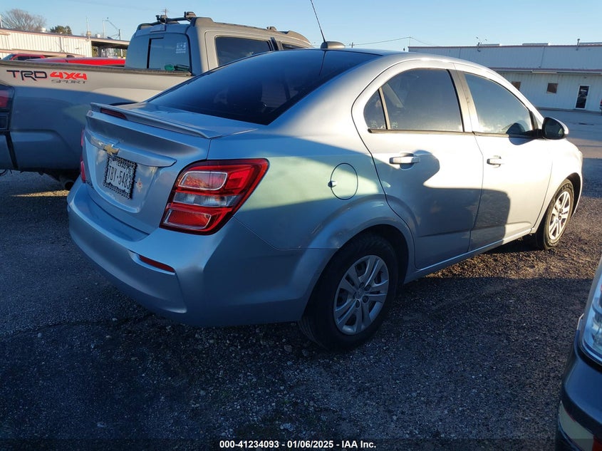 Vin: 1g1jb5shxh4157319, lot: 41724416, chevrolet sonic ls auto 20174