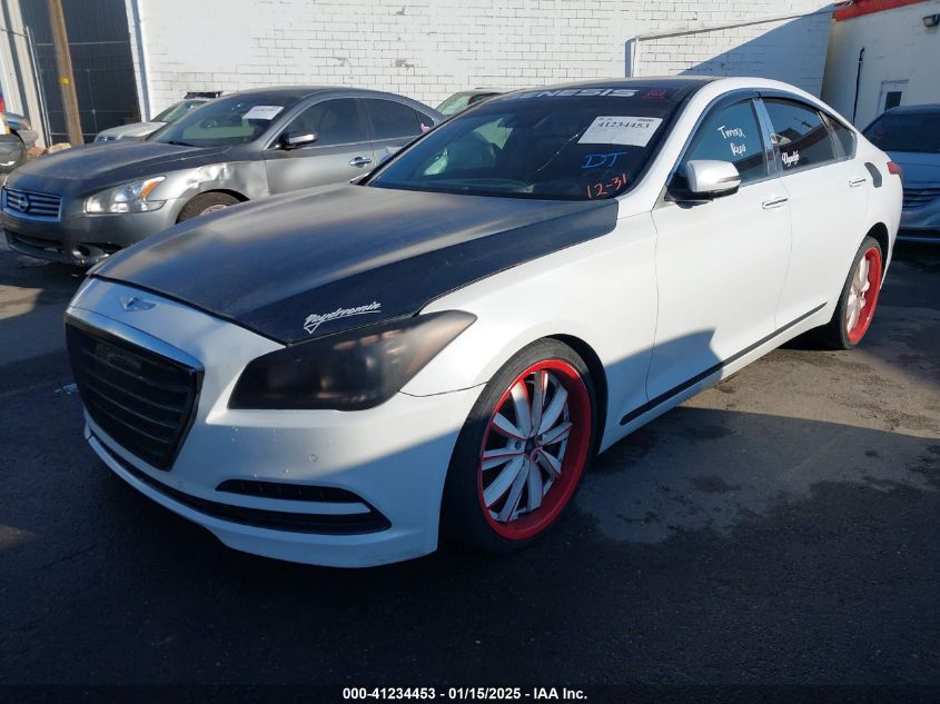 VIN KMHGN4JE0FU071441 2015 Hyundai Genesis, 3.8 no.2