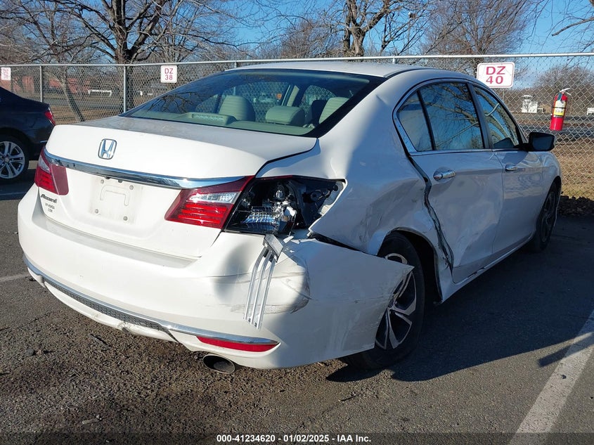 2016 HONDA ACCORD VIN: 1HGCR2F35GA139305