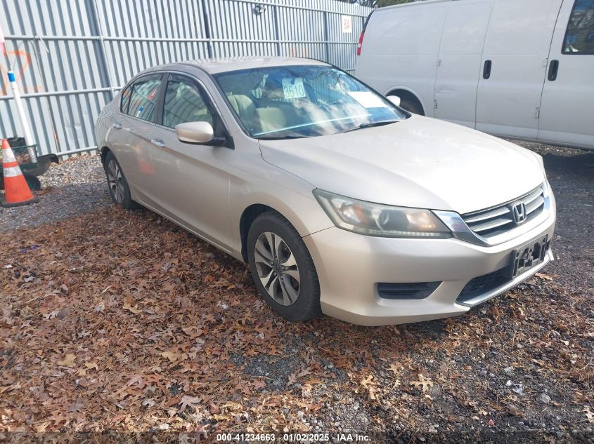 VIN 1HGCR2F30DA054478 2013 Honda Accord, LX no.1