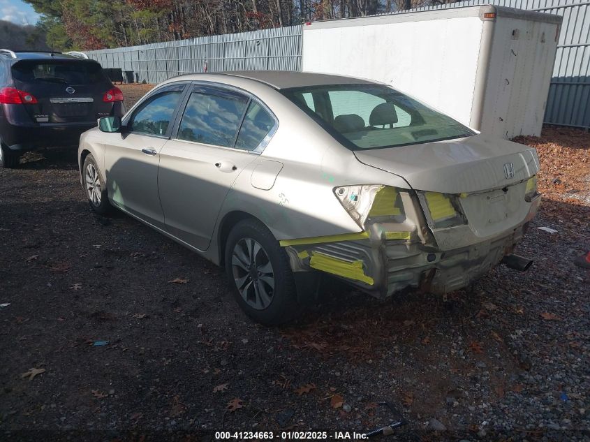 VIN 1HGCR2F30DA054478 2013 Honda Accord, LX no.3