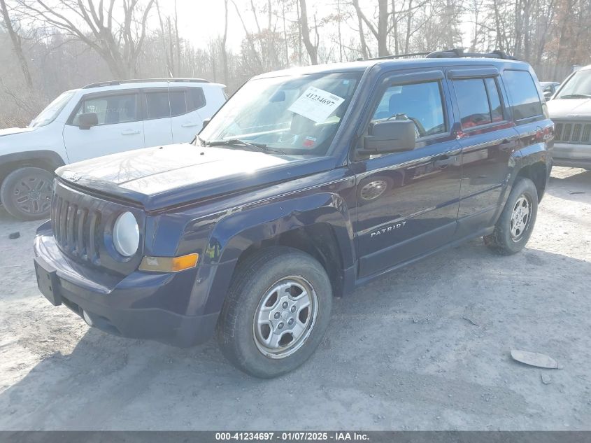 VIN 1C4NJRBBXDD249829 2013 JEEP PATRIOT no.2