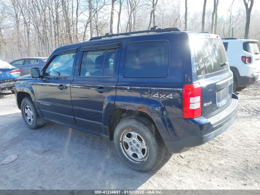 VIN 1C4NJRBBXDD249829 2013 JEEP PATRIOT no.3