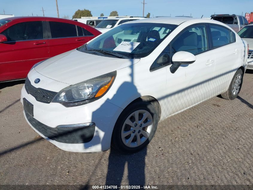 VIN KNADM4A37G6663060 2016 KIA Rio, LX no.2