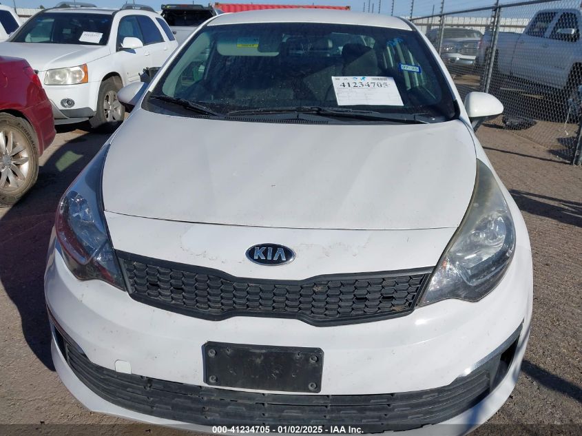 VIN KNADM4A37G6663060 2016 KIA Rio, LX no.6