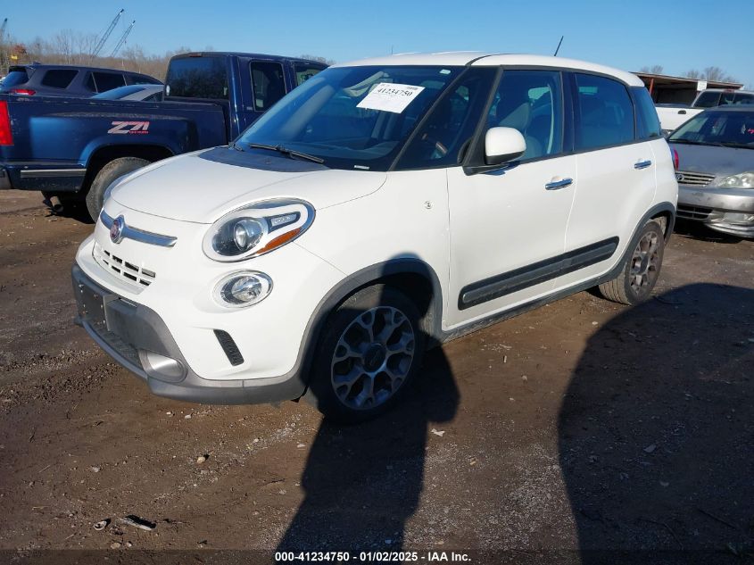 2014 Fiat 500L Trekking VIN: ZFBCFADH2EZ015963 Lot: 41234750