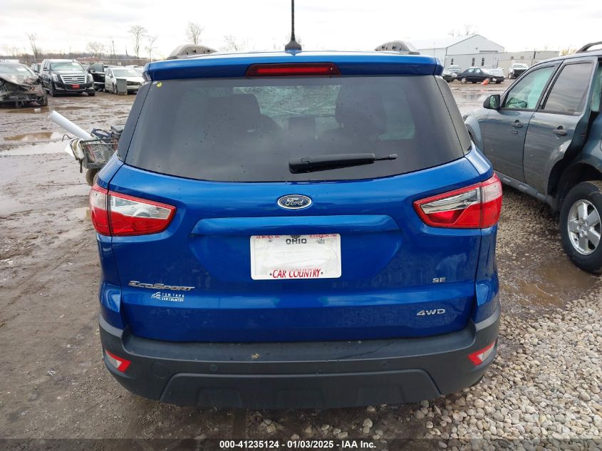 2020 Ford Ecosport Se VIN: MAJ6S3GL5LC341876 Lot: 41235124