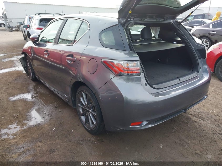 2012 LEXUS CT 200H VIN: JTHKD5BH4C2097904