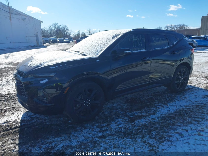 Vin: 3gnkbkrs0ms505884, lot: 41726131, chevrolet blazer awd rs 20212