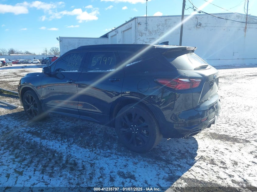 Vin: 3gnkbkrs0ms505884, lot: 41726131, chevrolet blazer awd rs 20213
