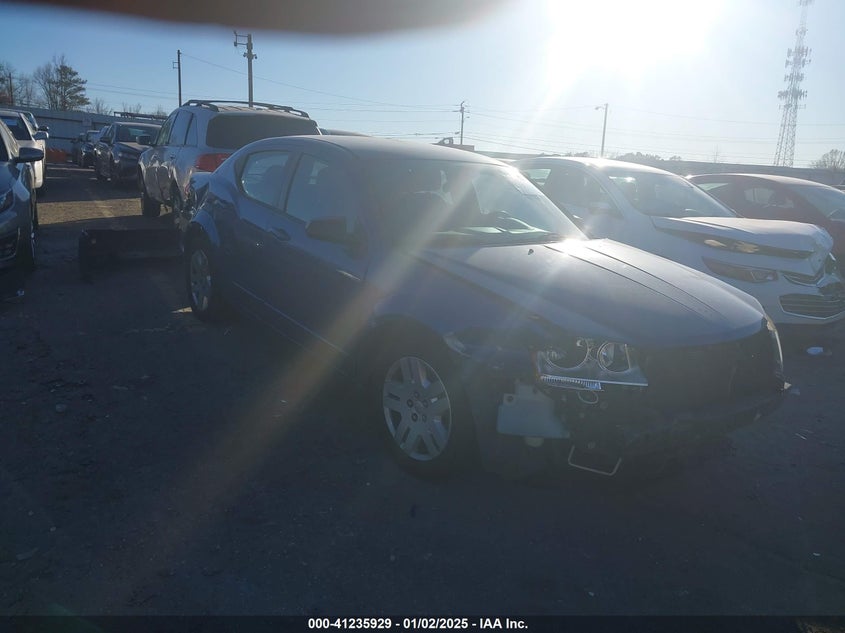 2012 DODGE AVENGER VIN: 1C3CDZAB6CN323406