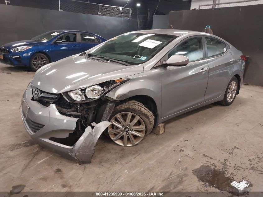 VIN KMHDH4AE4FU387841 2015 HYUNDAI ELANTRA no.2