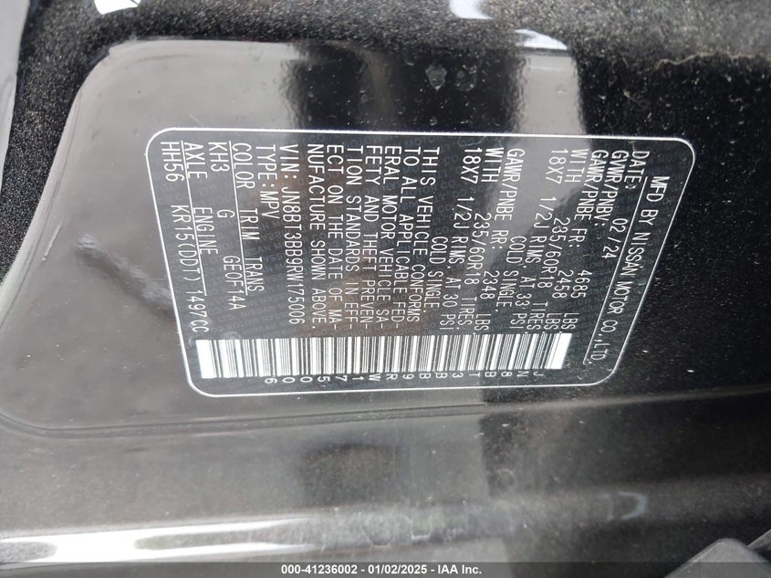 2024 NISSAN ROGUE SV INTELLIGENT AWD - JN8BT3BB9RW175006