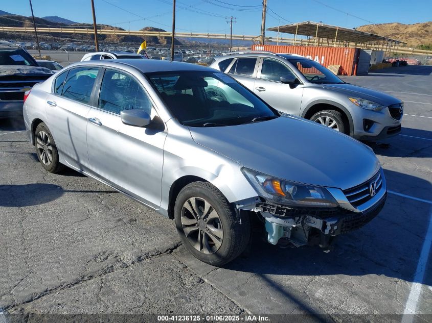 VIN 1HGCR2F3XEA020078 2014 Honda Accord, LX no.1