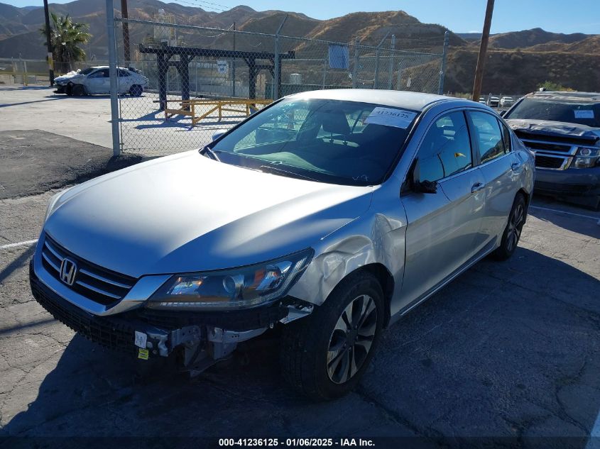 VIN 1HGCR2F3XEA020078 2014 Honda Accord, LX no.2