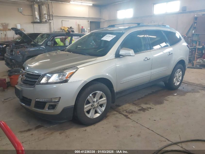 VIN 1GNKVGKDXDJ236410 2013 Chevrolet Traverse, 1LT no.2