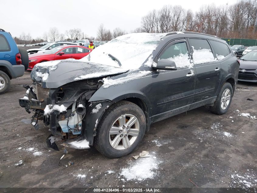 VIN 1GNKVGKDXDJ245527 2013 Chevrolet Traverse, 1LT no.2