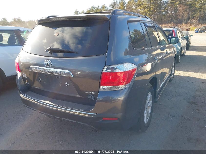 VIN 5TDBK3EH8DS220492 2013 Toyota Highlander, Se V6 no.4