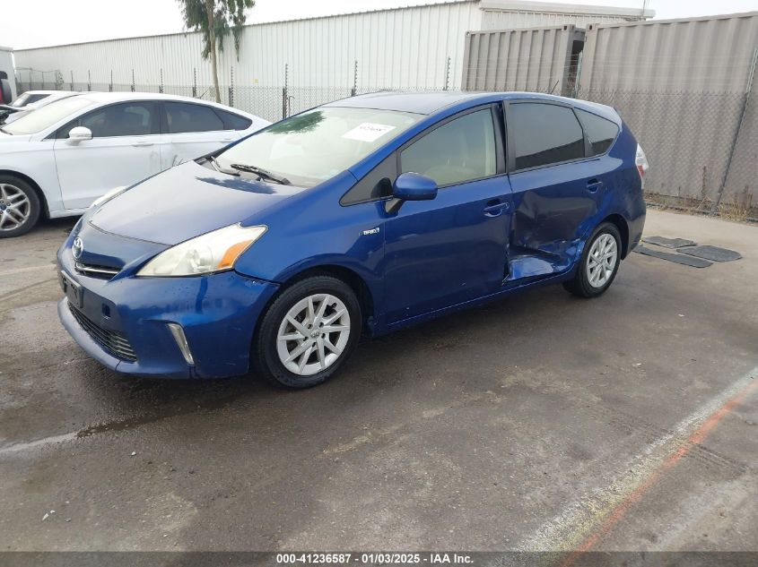 VIN JTDZN3EU0E3334590 2014 Toyota Prius, V Two no.2