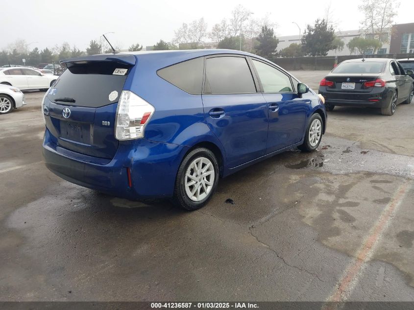 VIN JTDZN3EU0E3334590 2014 Toyota Prius, V Two no.4