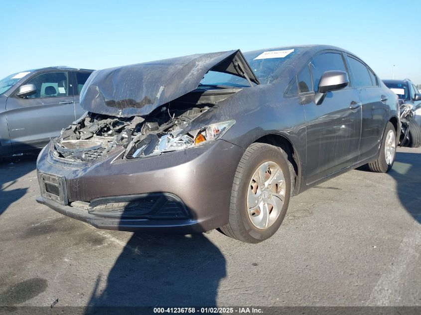 VIN 2HGFB2F57DH525627 2013 Honda Civic, LX no.2