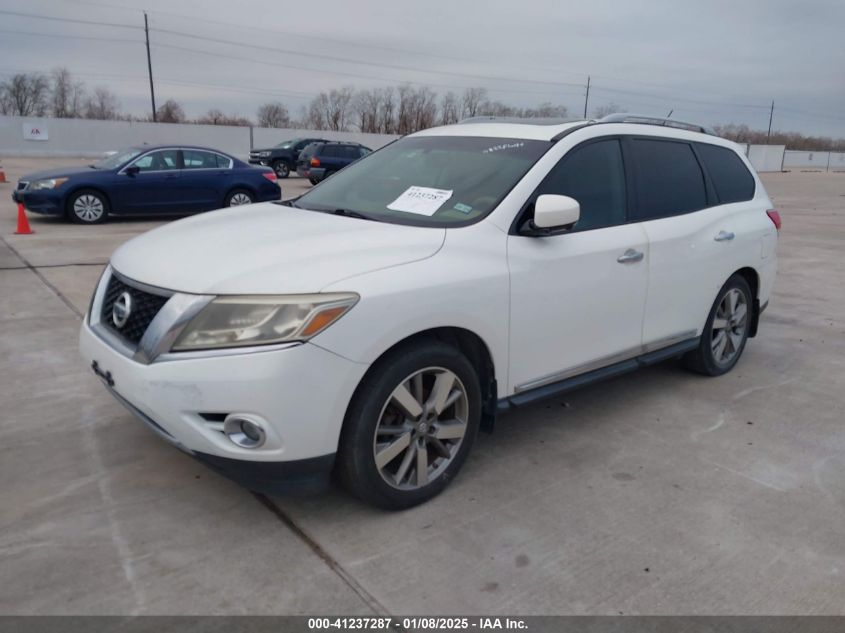 VIN 5N1AR2MN3EC677086 2014 Nissan Pathfinder, Plati... no.2