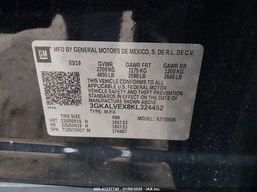 2019 GMC TERRAIN SLT - 3GKALVEX8KL324452
