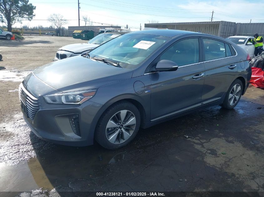 VIN KMHC75LDXKU165808 2019 Hyundai Ioniq, Plug-In H... no.2