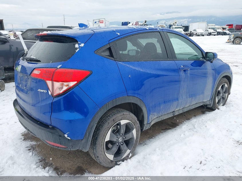 2018 HONDA HR-V VIN: 3CZRU6H56JG725771