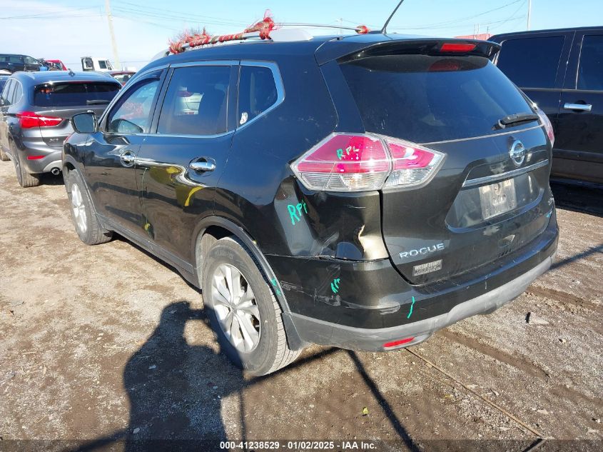 VIN 5N1AT2MT6EC812738 2014 Nissan Rogue, SV no.3