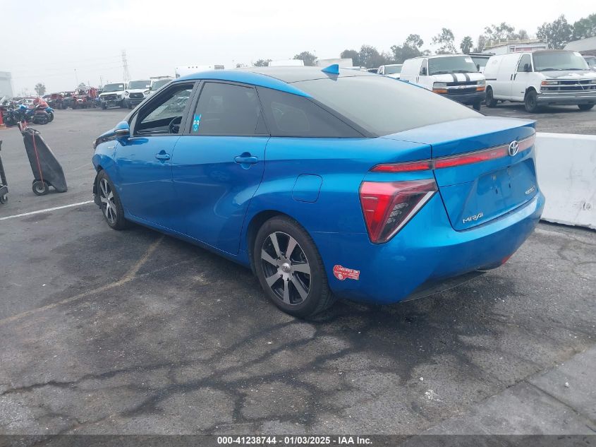 VIN JTDBVRBD9HA001376 2017 TOYOTA MIRAI no.3