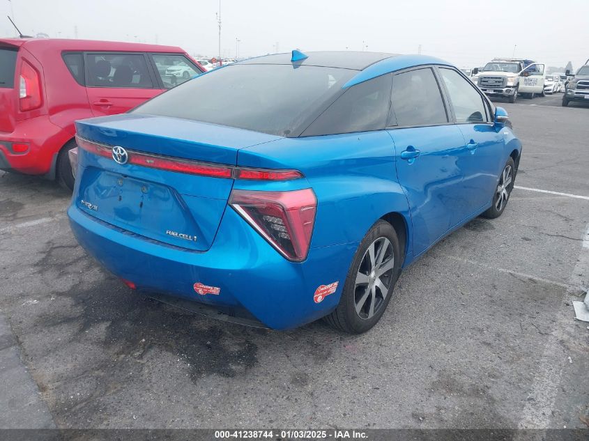 VIN JTDBVRBD9HA001376 2017 TOYOTA MIRAI no.4