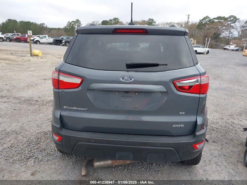 2018 Ford Ecosport Se VIN: MAJ6P1UL8JC191334 Lot: 41238947