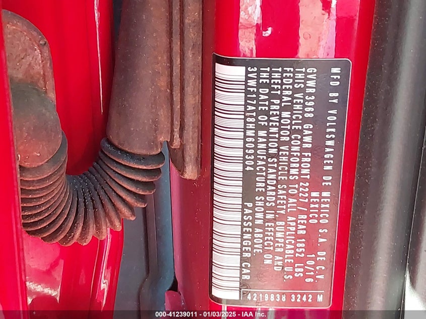 2017 VOLKSWAGEN BEETLE #PINKBEETLE/1.8T CLASSIC/1.8T S - 3VWF17AT8HM609304