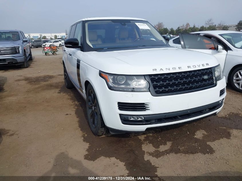 VIN SALGS2PF7GA288045 2016 LAND ROVER RANGE ROVER no.1