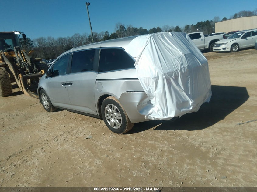 Vin: 5fnrl5h26db054217, lot: 41729580, honda odyssey lx 20133