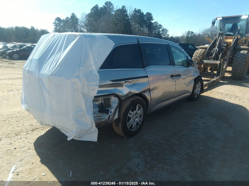 Vin: 5fnrl5h26db054217, lot: 41729580, honda odyssey lx 20134