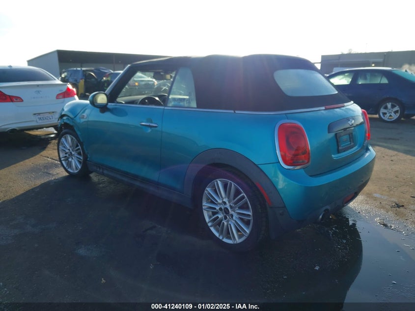 Vin: wmwwg5c50g3c19656, lot: 41730443, mini convertible cooper 20163