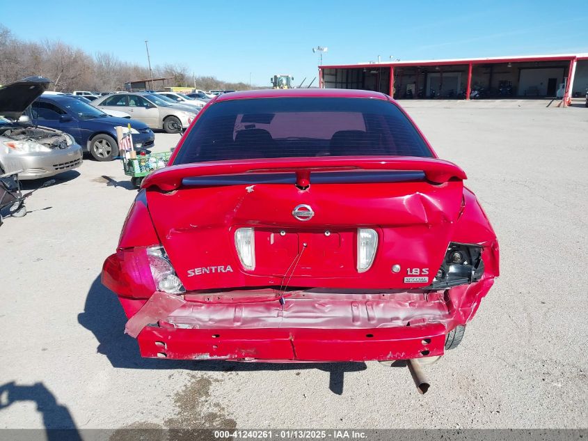 2006 Nissan Sentra 1.8S VIN: 3N1CB51D96L455692 Lot: 41240261