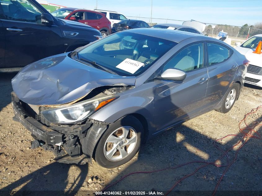 VIN 5NPDH4AE6FH618463 2015 Hyundai Elantra, SE no.2