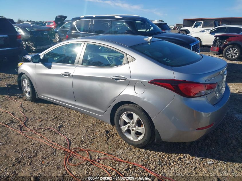 VIN 5NPDH4AE6FH618463 2015 Hyundai Elantra, SE no.3