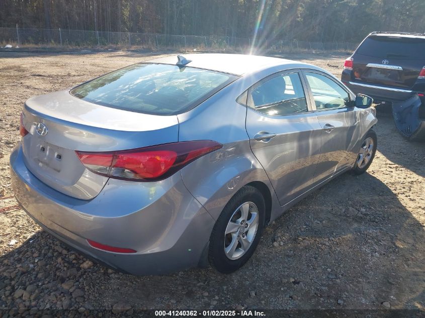 VIN 5NPDH4AE6FH618463 2015 Hyundai Elantra, SE no.4