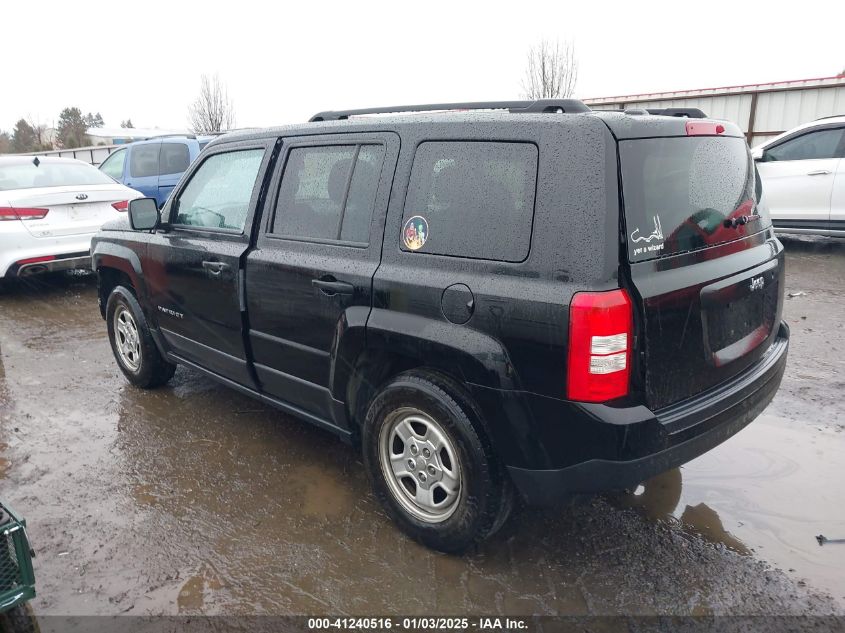 VIN 1C4NJPBB8HD161744 2017 Jeep Patriot, Sport Fwd no.3