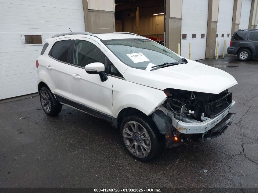 2020 Ford Ecosport Titanium VIN: MAJ6S3KL1LC359640 Lot: 41240728