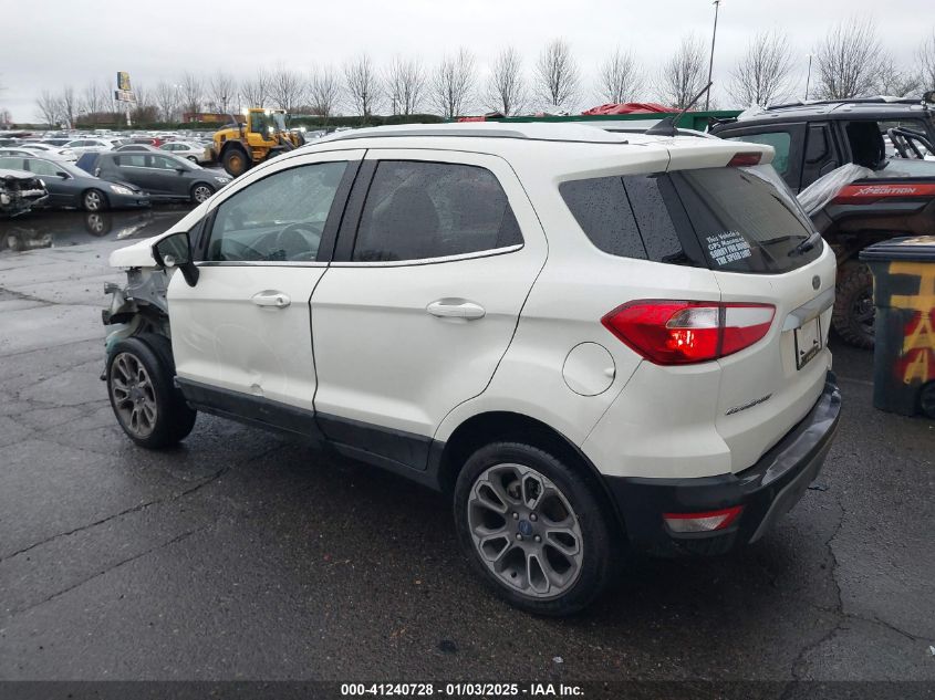 2020 Ford Ecosport Titanium VIN: MAJ6S3KL1LC359640 Lot: 41240728