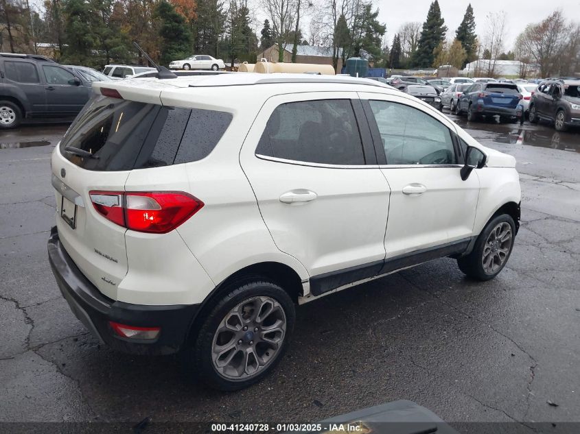 2020 Ford Ecosport Titanium VIN: MAJ6S3KL1LC359640 Lot: 41240728