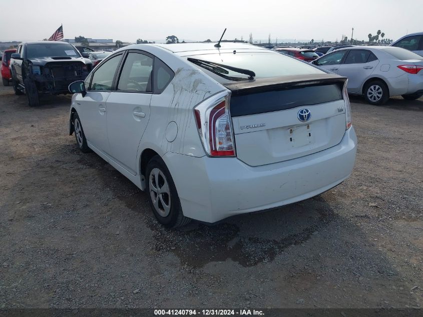 VIN JTDKN3DUXE1773276 2014 Toyota Prius, Two no.3