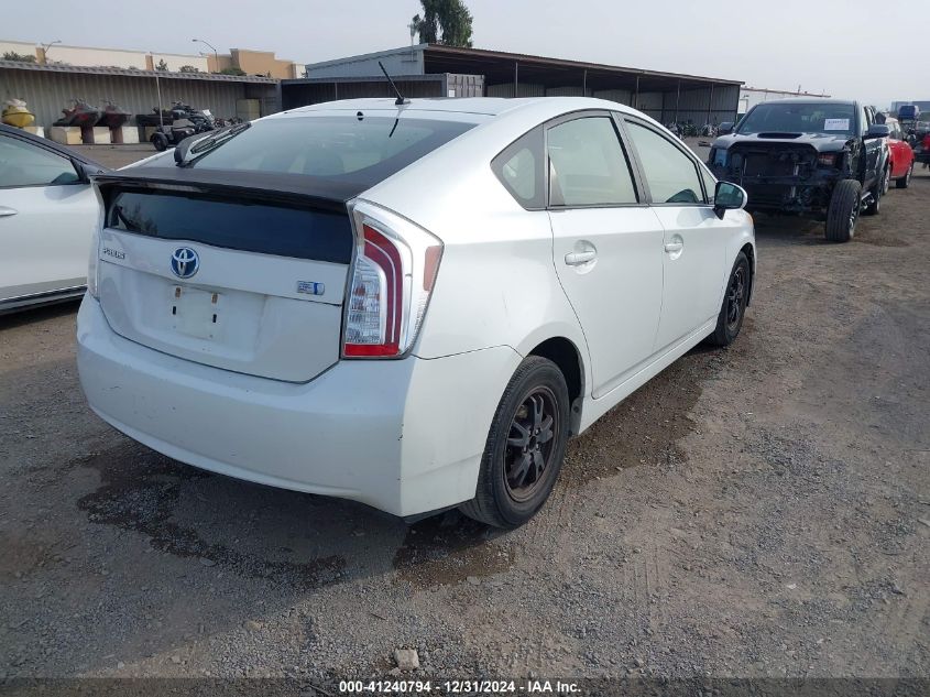 VIN JTDKN3DUXE1773276 2014 Toyota Prius, Two no.4