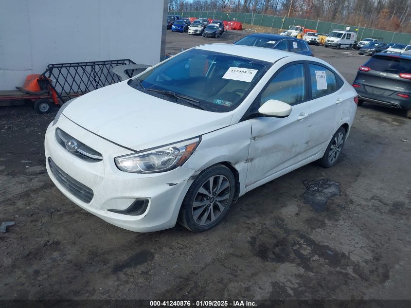 VIN KMHCT4AE2HU271244 2017 Hyundai Accent, Value Ed... no.2