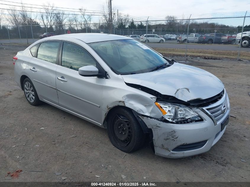 VIN 3N1AB7AP1EL690714 2014 Nissan Sentra, S no.1